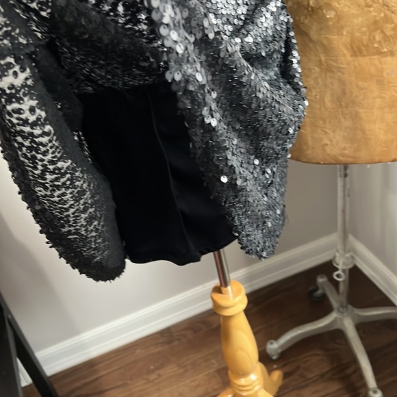 Matte Sequin Holiday Dress - Picture 7 of 10